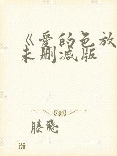 《爱的色放》2未删减版