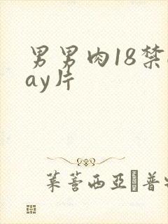 男男肉18禁gay片