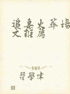 追妻火葬场百合文推荐