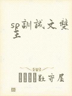 sp训诫文双男主封面