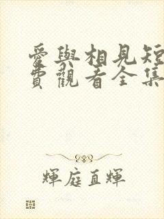 爱与相见短剧免费观看全集在线