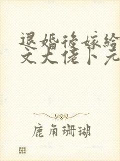 退婚后嫁给年代文大佬卜元