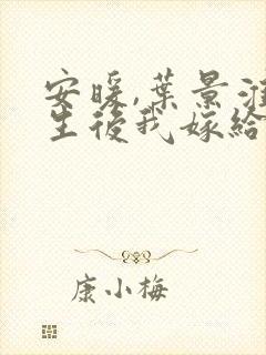 安暖,叶景淮重生后我嫁给了渣男的死对头封面