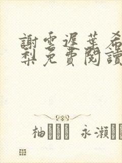 谢云迟叶希沈晚梨免费阅读