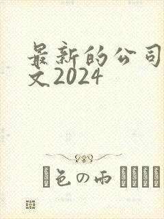 最新的公司法全文2024封面