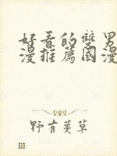 好看的双男主动漫推荐国漫