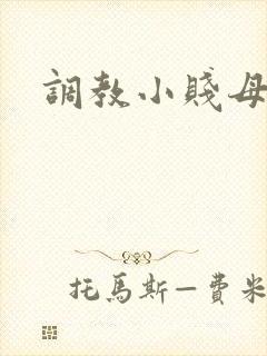 调教小贱母狗文封面