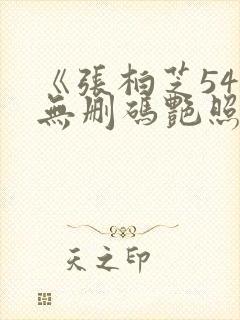 《张柏芝54张无删码艳照在线播放》综封面