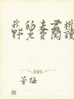 我的夫君权倾朝野免费阅读全文