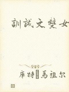 训诫文双女封面