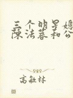 三个明星媳妇儿陈法蓉和公公小说