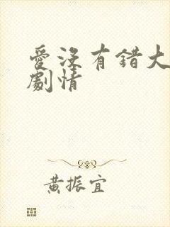 爱没有错大结局剧情