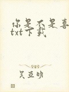 你是不是喜欢我txt下载