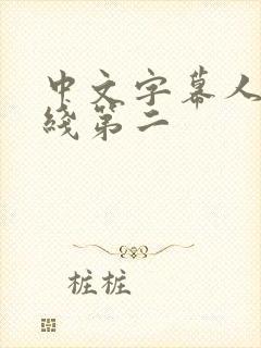 中文字幕人妻在线第二