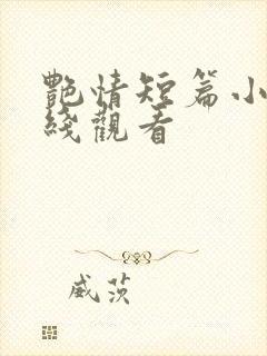 艳情短篇小说在线观看封面