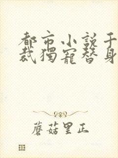 都市小说千亿总裁独宠替身娇妻免费阅读