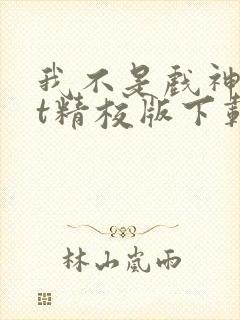 我不是戏神txt精校版下载