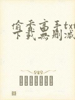 偷香高手txt下载无删减