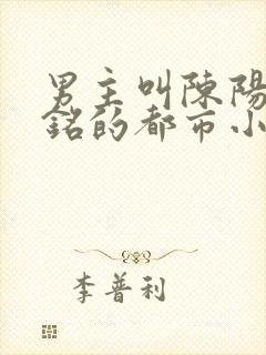 男主叫陈阳陈书铭的都市小说