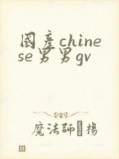 国产chinese男男gv