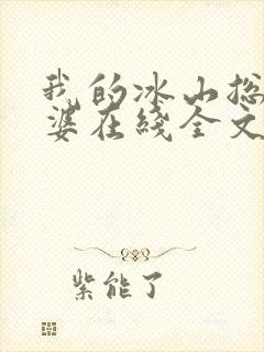 我的冰山总裁老婆在线全文阅读