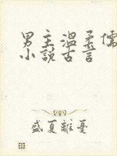 男主温柔儒雅的小说古言