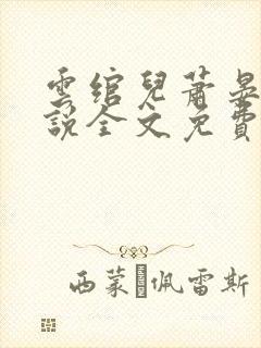 云绾儿萧晏之小说全文免费阅读封面