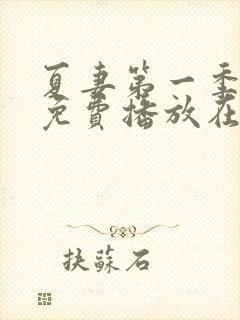 夏妻第一季全集免费播放在线