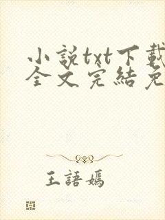 小说txt下载全文完结免费下载