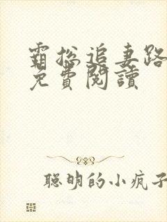 霸总追妻路漫漫免费阅读