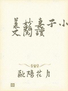 美妙妻子小说全文阅读