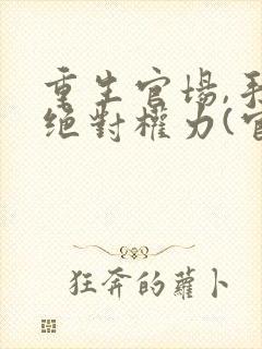 重生官场,手握绝对权力(官路通天)