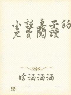 小说妻子的秘密免费阅读