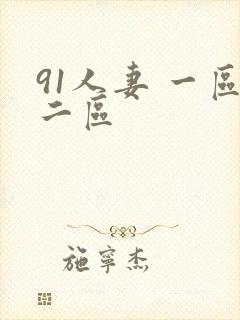 91人妻 一区二区封面