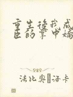 重生后我成了权臣的掌中娇在哪看封面