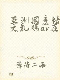 亚洲国产精彩中文乱码av在线播放