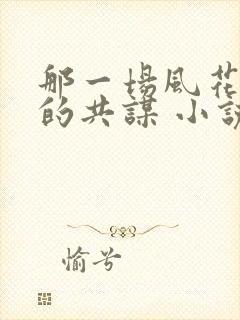 那一场风花雪月的共谋 小说在线封面