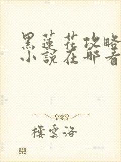 黑莲花攻略手册小说在哪看