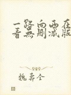一路向西在线观看无删减版完整封面