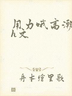 用力哦高潮喷了h文