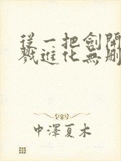 从一把剑开始杀戮进化无删减全本阅读