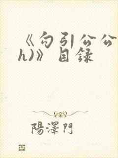 《勾引公公(高h)》目录封面