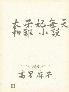 太子妃每天都想和离 小说