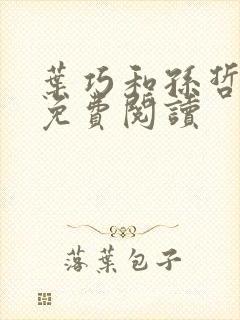 叶巧和孙哲小说免费阅读封面