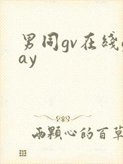 男同gv在线gay