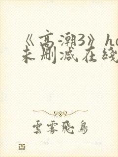 《高潮3》hd未删减在线播放封面