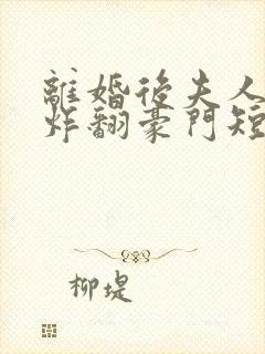 离婚后夫人带娃炸翻豪门短剧