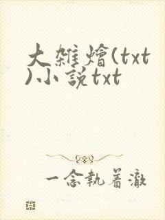 大杂烩(txt)小说txt