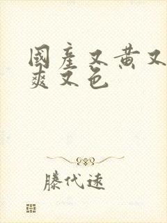 国产又黄又潮又爽又色