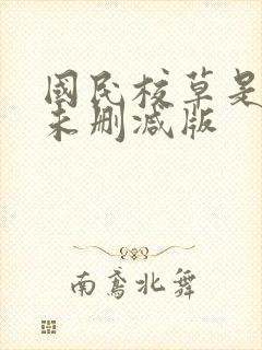 国民校草是女生未删减版